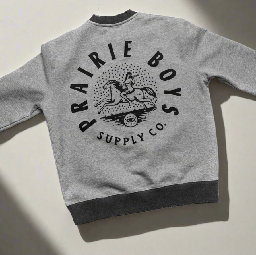 PBSCo / Heavyweight Distressed Crew Neck Sweater