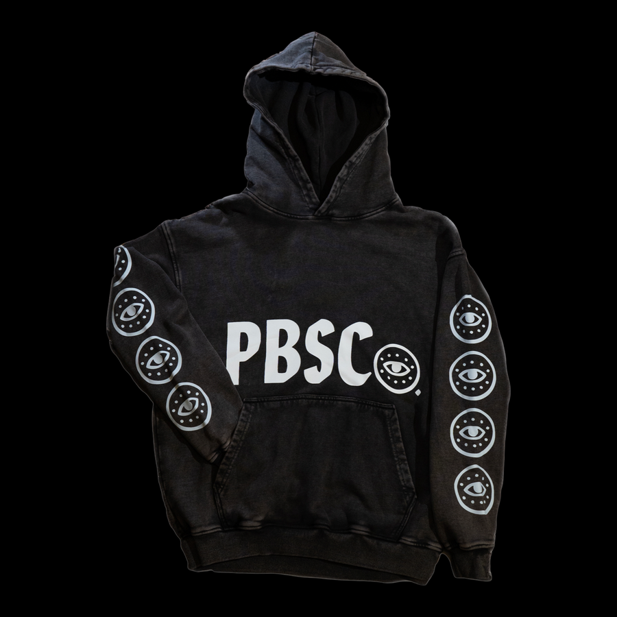 PBSCo. / Heavyweight Distressed “Wandering Eye” Hoodie