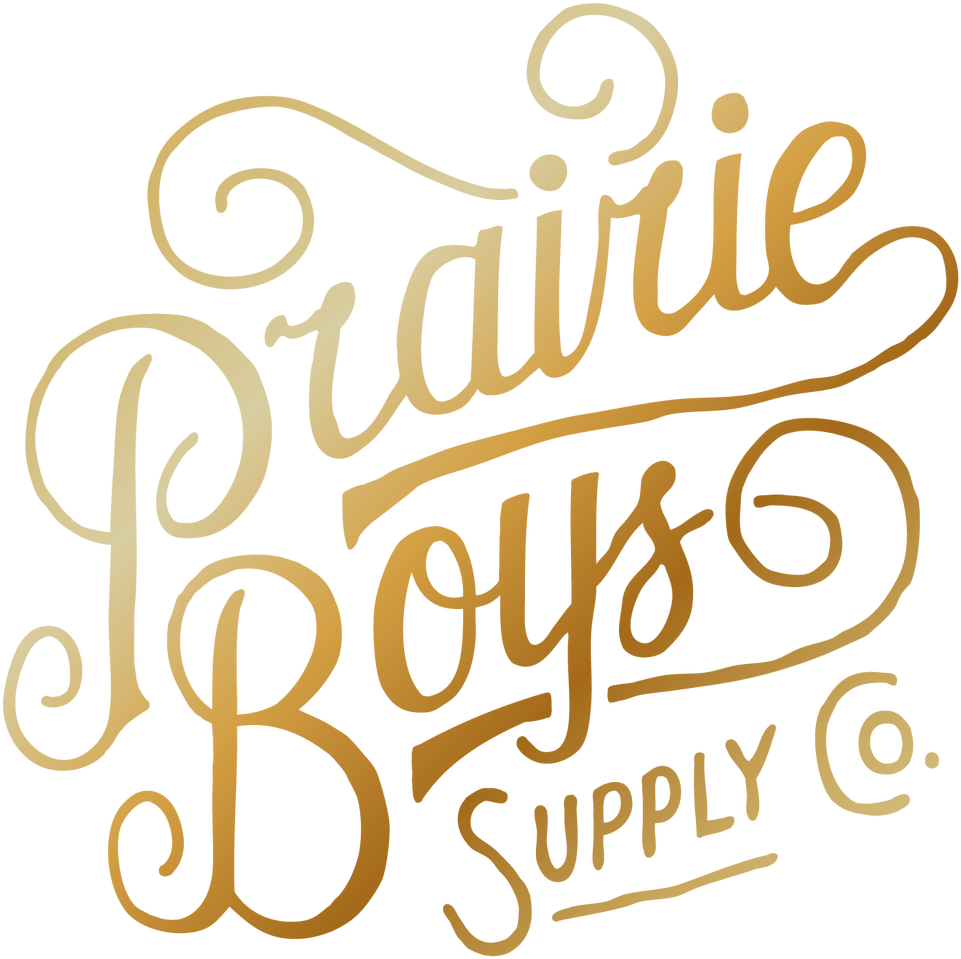 Prairie Boys Supply Co. lettering